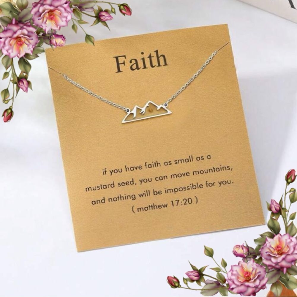 Stainless Steel Necklace Mustard
Seed‎ Mountain Christian
Biblical Necklace